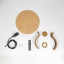 Ver imagem 7 de Luminaria Pendente Desmontada Tripla Cr Nacar Madeira Mdf Cor:rústico