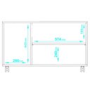 Ver imagem 4 de Rack 3 portas 1 prateleira BSE 01 - BRV Móveis