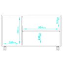 Ver imagem 3 de Rack para TV até 40 Polegadas 90cm com 3 Portas e Rodízio BRV Móveis