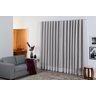 cortina Gaze de Linho com forro black out 4,0m x 2,50m sala e quarto off White - 2
