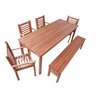 Conjunto Mesa, Banco e 4 Cadeiras Madeira Maciça  - 3