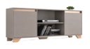 Ver imagem 2 de Rack para TV até 42 Polegadas 135cm 2 Portas 3 Prateleiras Benevello