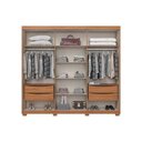 Ver imagem 3 de Guarda Roupa 6 Portas e 4 Gavetas C- Pés Norton Nature-off White - Henn