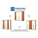 Ver imagem 4 de Guarda Roupa 6 Portas e 4 Gavetas C- Pés Norton Nature-off White - Henn