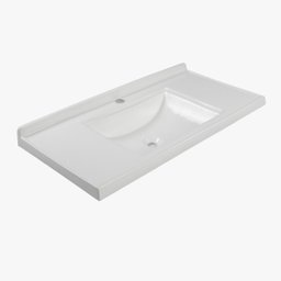Lavatório em Mármore Sintético 80cm Bari  - 4