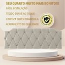 Ver imagem 5 de Cabeceira para Cama Queen Size Casal 1,60m Estofada Bege - Modelo Kelly