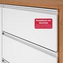 Ver mais imagens de Cozinha Modular Nina 4 Módulos 2 Gavetas MDP 279cm Amêndoa e Branco Móveis Lopas