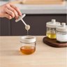 Meleira de Vidro Porta Mel Pote pra Abelha Potinho C/dosador:branca - 4