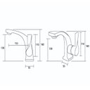 Ver imagem 3 de Torneira Banheiro Misturador Monocomando Preto Fosco 6027p Luuk Young