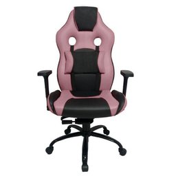 Cadeira Gamer Com Almofada Linha Gamer Racing Rosa - 5