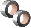 Ver imagem 1 de Kit 2 Fita Manta Asfaltica Aluminizada Auto Colante Impermeável Multiuso Veda Telhado Laje e Cano 5c