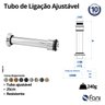 Tubo de Ligação Ajustável 25cm Champanhe Fani - 2