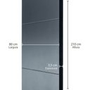 Ver imagem 4 de Folha de Porta Madeira Laqueada 210x80cm Frisada Casablanca