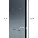 Ver imagem 4 de Folha de Porta Madeira Laqueada 210x80cm Frisada Casablanca Preto