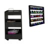 Kit Preto Carrinho Porta Esmalte Auxiliar + Prateleira Expositora - AJL AJL STORE CARRINHO AUXILIAR - 1