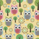 Ver imagem 2 de Papel de Parede Infantil - Coruja Arte Destaque 1,50 Metros
