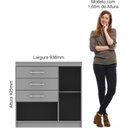 Ver imagem 4 de Cômoda 3 Gavetas 1 Sapateira 1 Porta Móveis Castro