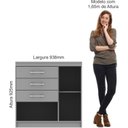 Ver imagem 4 de Cômoda 3 Gavetas 1 Sapateira 1 Porta Móveis Castro
