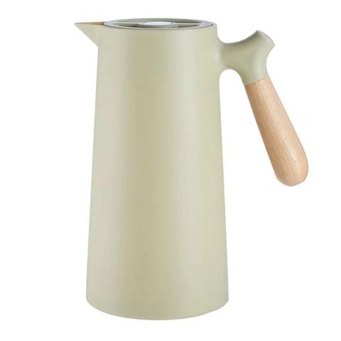 Garrafa Térmica de Plástico com cabo de Madeira Nórdica Menta 1l