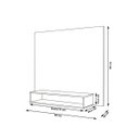 Ver imagem 3 de Painel Milão para TV até 32 Polegadas: Off White/Freijó