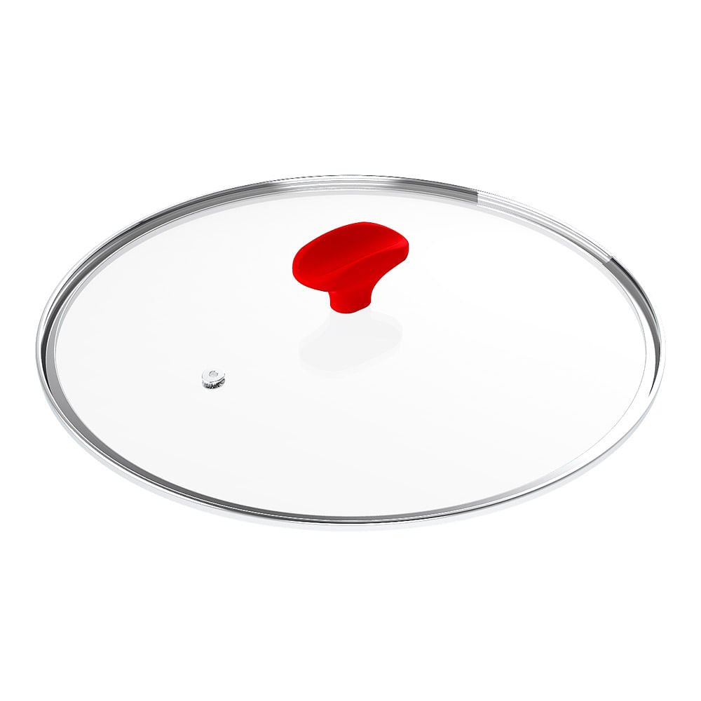 Tampa de Vidro Ichef Polishop - Shark Series - 20Cm - Vermelha | Vermelho - 5