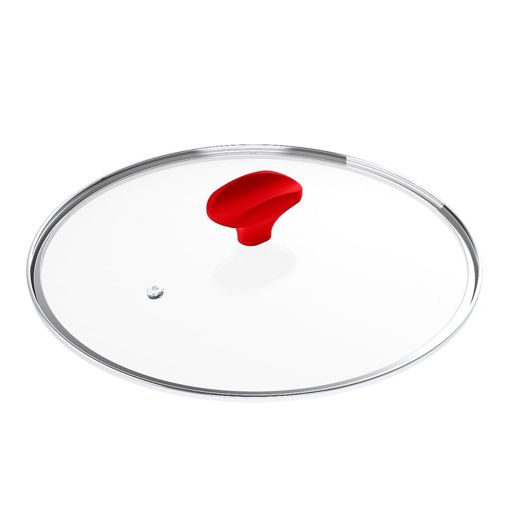 Tampa de Vidro Ichef Polishop - Shark Series - 20Cm - Vermelha | Vermelho - 2