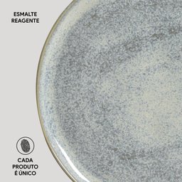 CONJUNTO C/ 6 PRATOS RASO BIO GREEN GRANITE Ø 27,5cm - 4