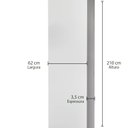 Ver imagem 4 de Folha de Porta Madeira Laqueada 210x62cm Lisa Casablanca