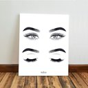 Ver imagem 6 de Kit 3 Quadro Decorativo Design Sobrancelha Salão Cílios Casa 28x20