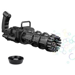Máquina Elétrica Tiktok Lança Bolhas Preto - 8