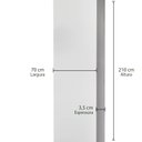 Ver imagem 4 de Folha de Porta Madeira Laqueada 210x70cm Lisa Casablanca
