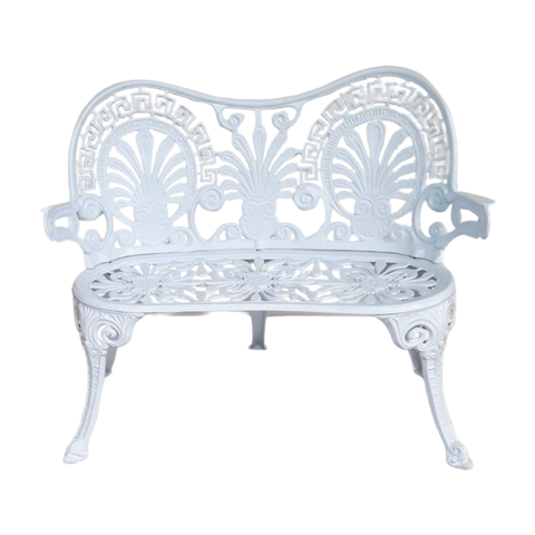 Banco de Jardim Palmeira 2 Lugares em Alumínio Fundido Unifer Móveis