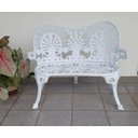 Ver imagem 2 de Banco de Jardim Palmeira 2 Lugares em Alumínio Fundido Unifer Móveis