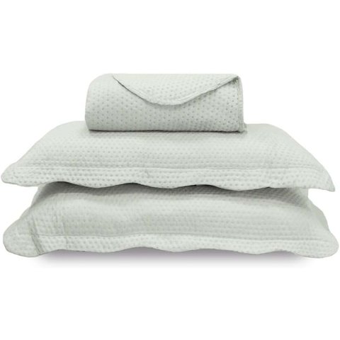 Conjunto Cobre Leito com Porta Travesseiro 3 Peças Casal Lunar Appel
