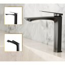 Ver imagem 1 de Torneira para Banheiro Atenas Preta 100% Metal Premium Baixa Quente e Frio