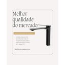 Ver imagem 7 de Torneira para Banheiro Atenas Preta 100% Metal Premium Baixa Quente e Frio
