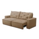 Ver imagem 6 de Sofá Retrátil e Reclinável 3 lugares com Molas 1,80m Ana Suede Cappuccino Adonai Estofados