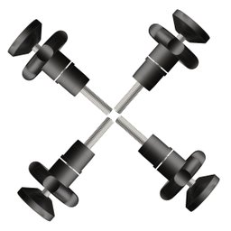 CONJUNTO FIXAÇÃO GRADE PORTÃO TUBO 3/4" - 4