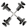 CONJUNTO FIXAÇÃO GRADE PORTÃO TUBO 3/4" - 4