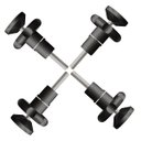 Ver imagem 4 de CONJUNTO FIXAÇÃO GRADE PORTÃO TUBO 3/4"