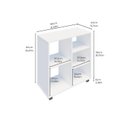 Ver imagem 3 de Estante 5 Nichos com Rodizio Moma Linha Minimal