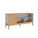 Ver imagem 1 de Rack com 1 Porta e 1 Prateleira para Tv de até 55 Polegados Mdp Mel Off White Mb 1056