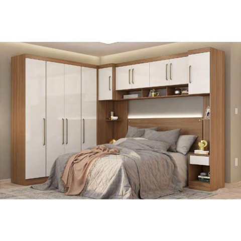 Guarda Roupa Modulado Módena Composição 01 Casal 77001 Branco