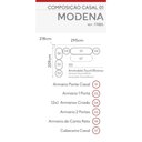 Ver imagem 2 de Guarda Roupa Modulado Módena Composição 01 Casal 77001 Branco