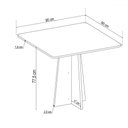 Ver imagem 3 de Mesa de Jantar 4 Lugares Street Mel/bege - Viero Móveis