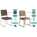 Ver imagem 6 de Kit 4 Cadeiras Sala Jantar 1736 4 Uni Preto/grafite - Preto - Carraro