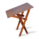 Ver imagem 4 de Mesa Aparador Dobrável Madeira Padrão Imbuia Cor: Marrom