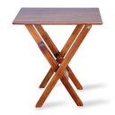 Ver imagem 5 de Mesa Aparador Dobrável Madeira Padrão Imbuia Cor: Marrom