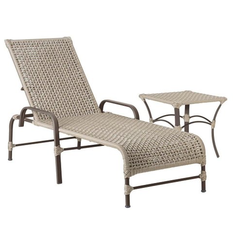 Espreguiçadeira Catar Mesa Corda Náutica Piscina Trama Rami