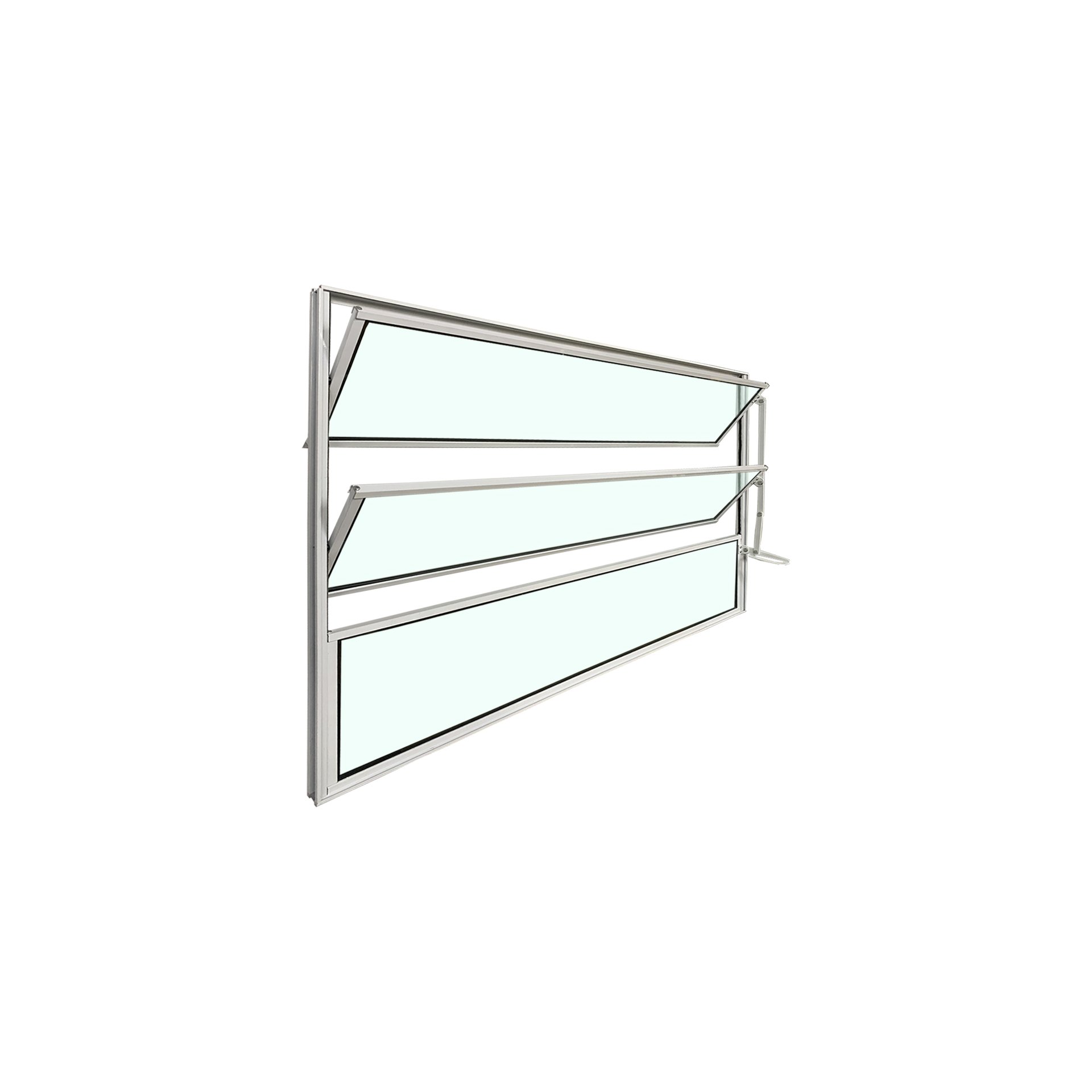 Vitro Basculante 60x80 Alumínio Branco - 2